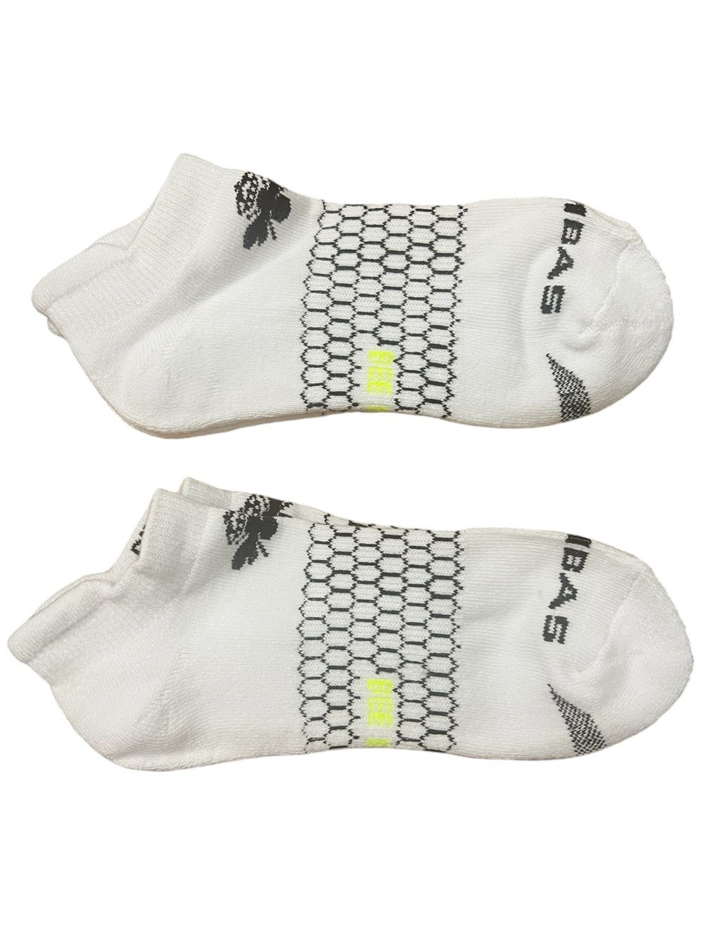 Set of 2 Men’s Week of Bombas White Ankle Socks M Comfort Cotton Blend Casual